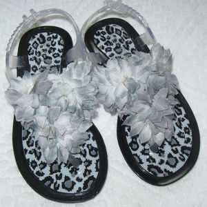 VIA PINKY Kids Girls Sz 10 Jelly Rubber Shoes
